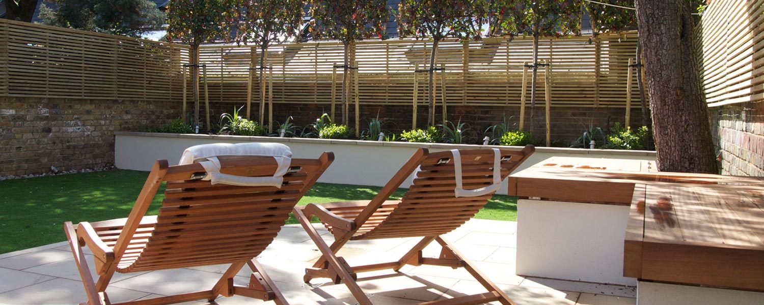 Designing outdoor living spaces for small London gardens to use all year round.